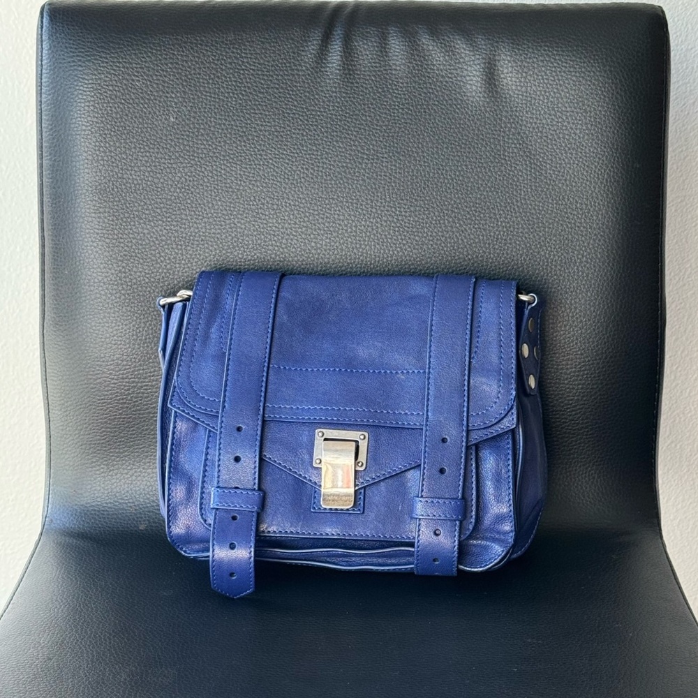 Proenza Schouler Lambskin PS1 Bag in Memphis Blue